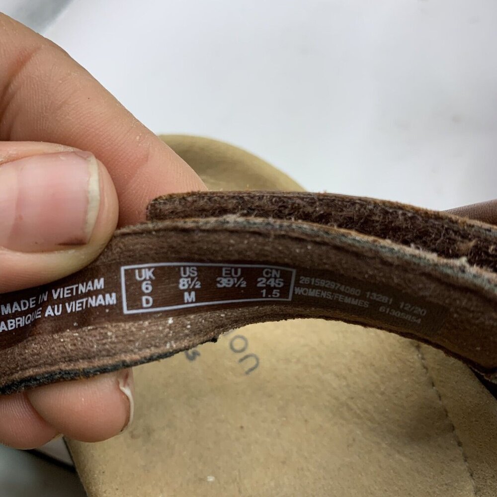 Clarks Laurieann Kay Women's T-Strap brown leather size 8.5M - Picture 6 of 7